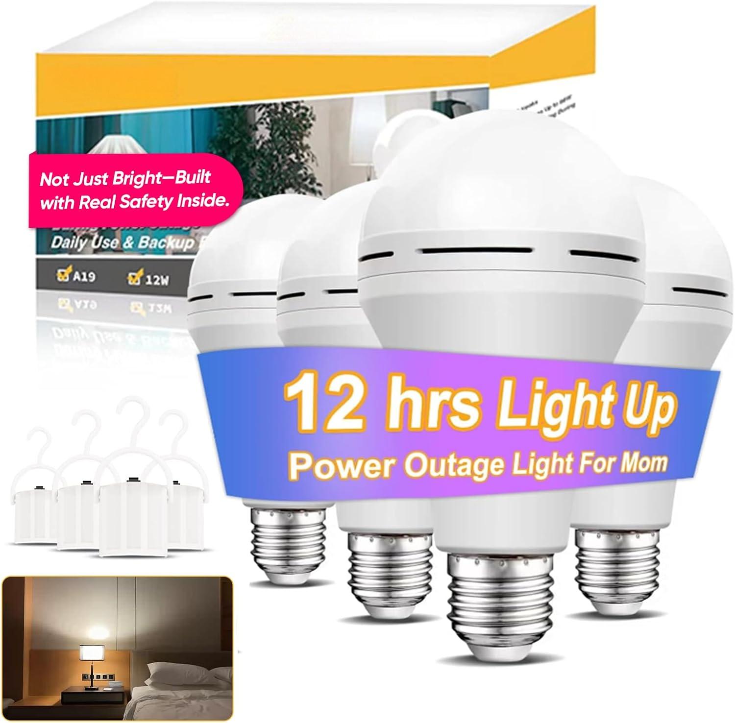 Power Outage Light - مصباح طوارئ قابل لإعادة الشحن، يضيء