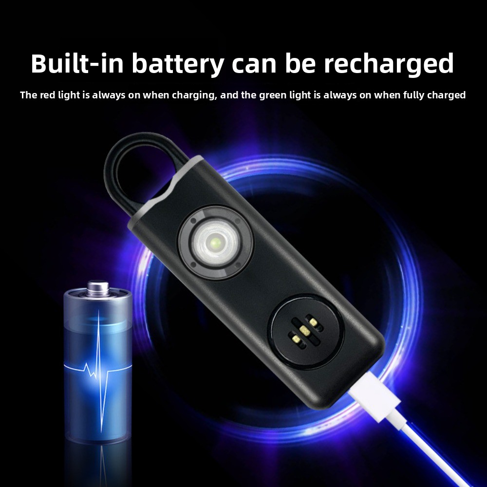 130 جهاز إنذار شخصي آمن بصوت ع - مراجعة Personal Alarm Keychain وسعره