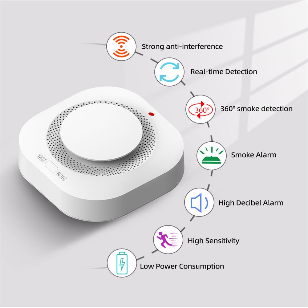 كاشف دخان لاسلكي بتردد 433 ميج - مراجعة Smoke Detector Interconnected وسعره